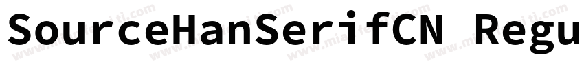 SourceHanSerifCN Regularmlgkt字体转换